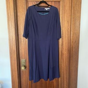 Ponte dress with skater skirt